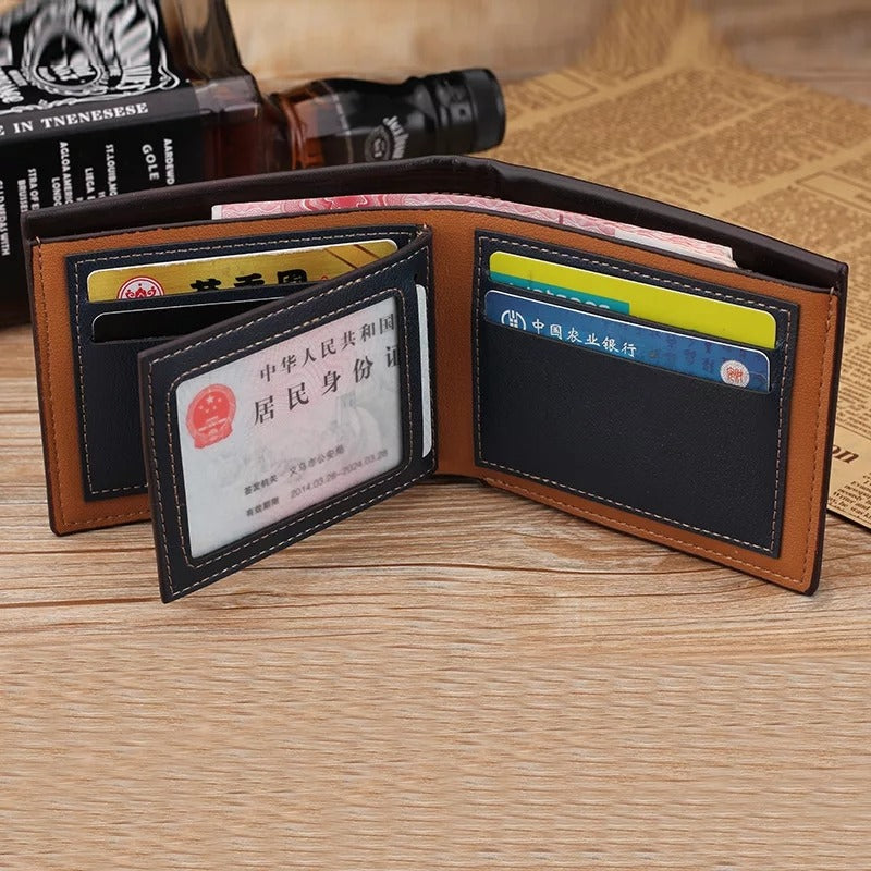 Synthetic Leather Small Stylish Purse Wallet for Men