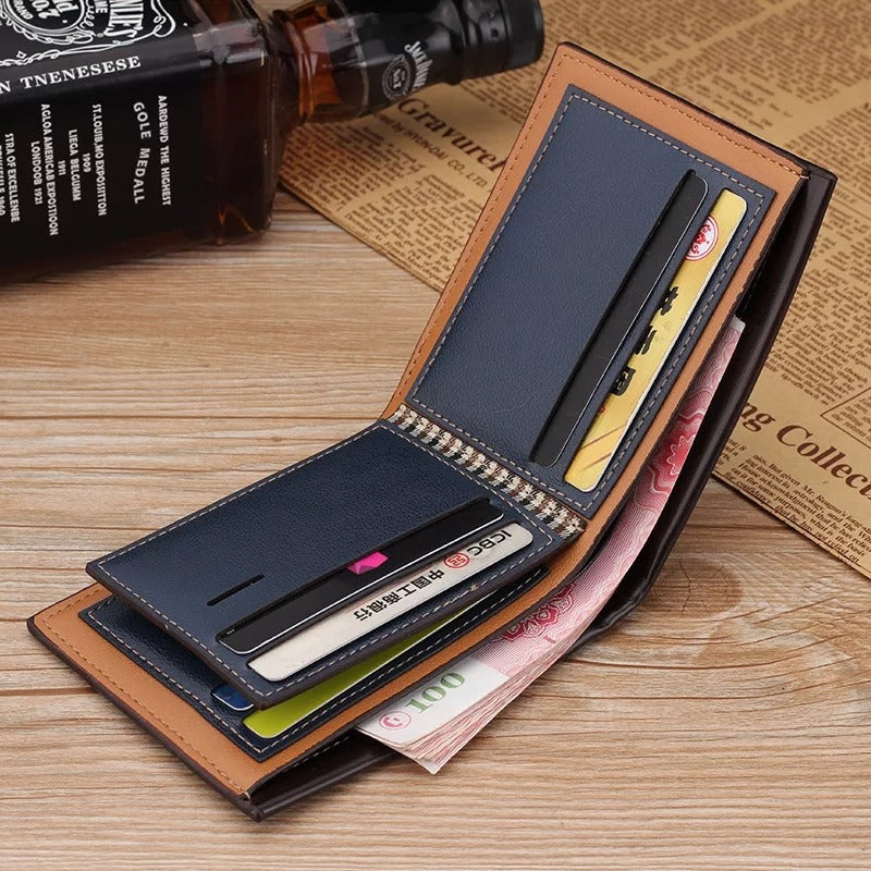 Synthetic Leather Small Stylish Purse Wallet for Men