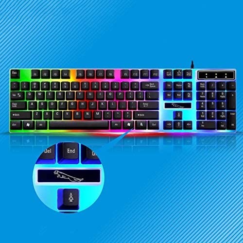 Mechanical Hand Keyboard With colours mouse