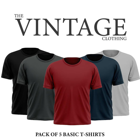 The Vintage Clothing Pack of 5 t shirts