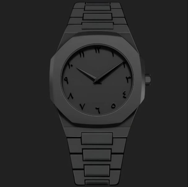 Aura Black Dial  Watch